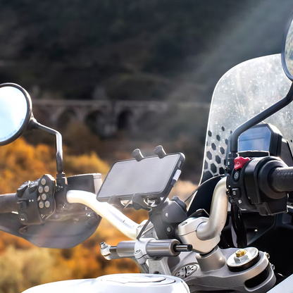 Remotek motorcycle handlebars bluetooth controller for sat nav and digital road book.