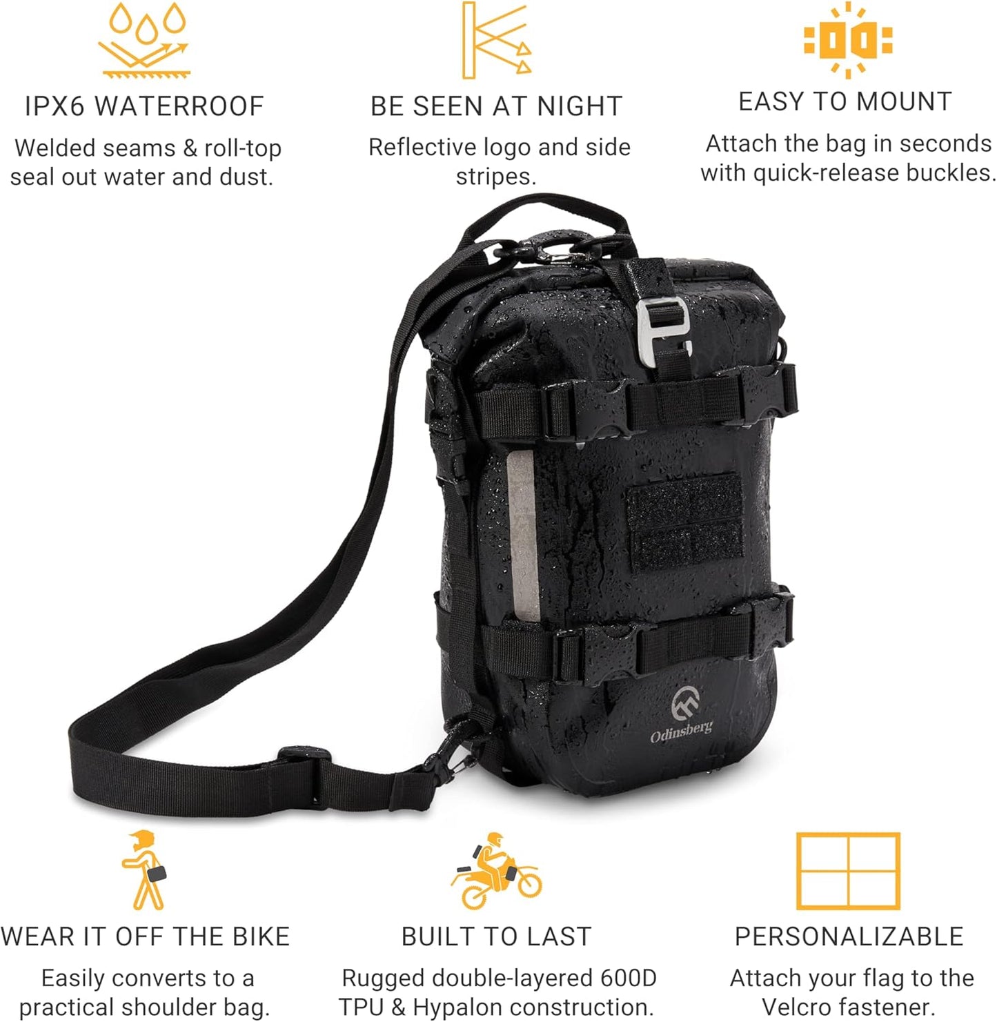 Odinsberg Ragnarok 7L Waterproof Motorcycle Tail Bag