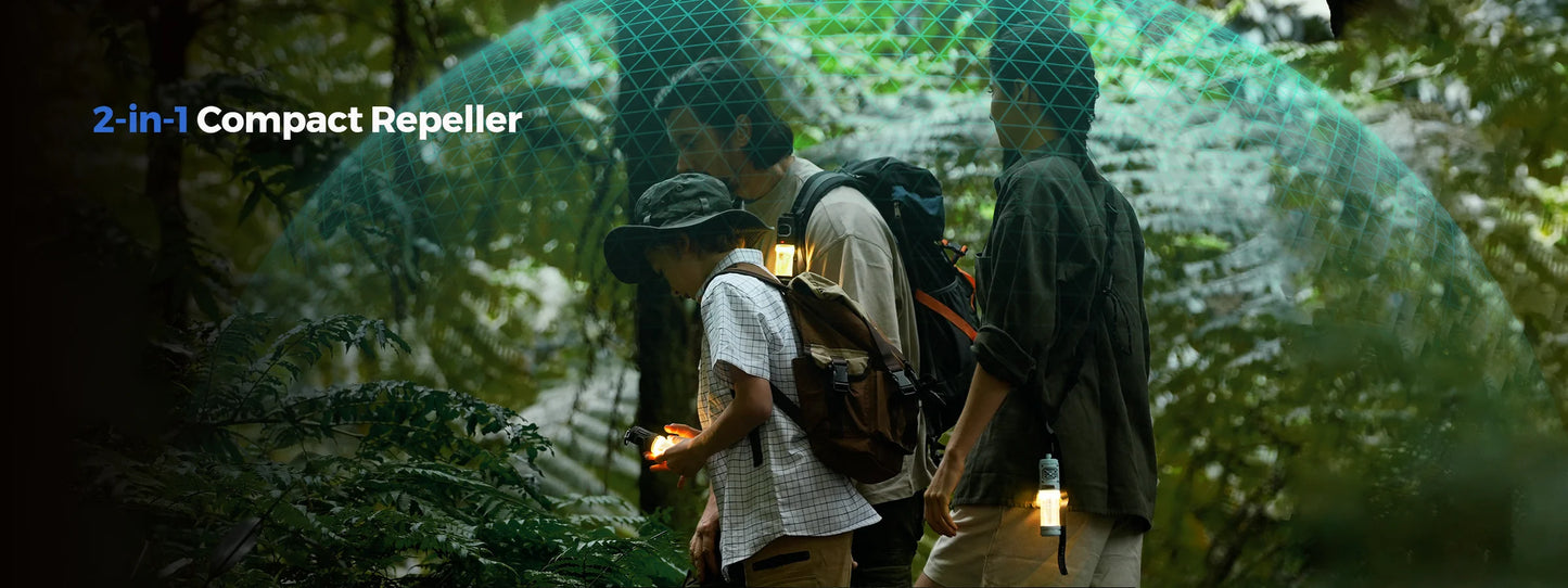 Flextail Tiny Repel 3 in 1 Mosquito Repellent, Light and Power Bank