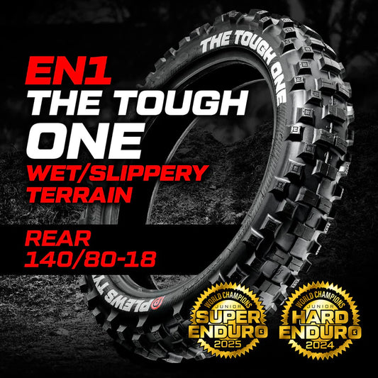 Plews EN1 The Tough One 140 / 80 - 18 inch Rear Enduro Tyre Spec A