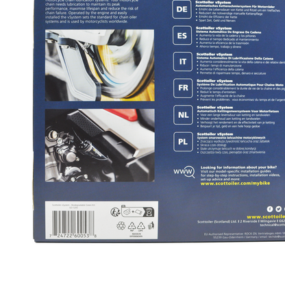 Scottoiler The vSystem automatic motorcycle chain oiler is the original Scottoiler.