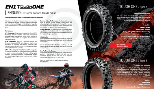 Plews EN1 The Tough One 140 / 80 - 18 inch Rear Enduro Tyre Spec A