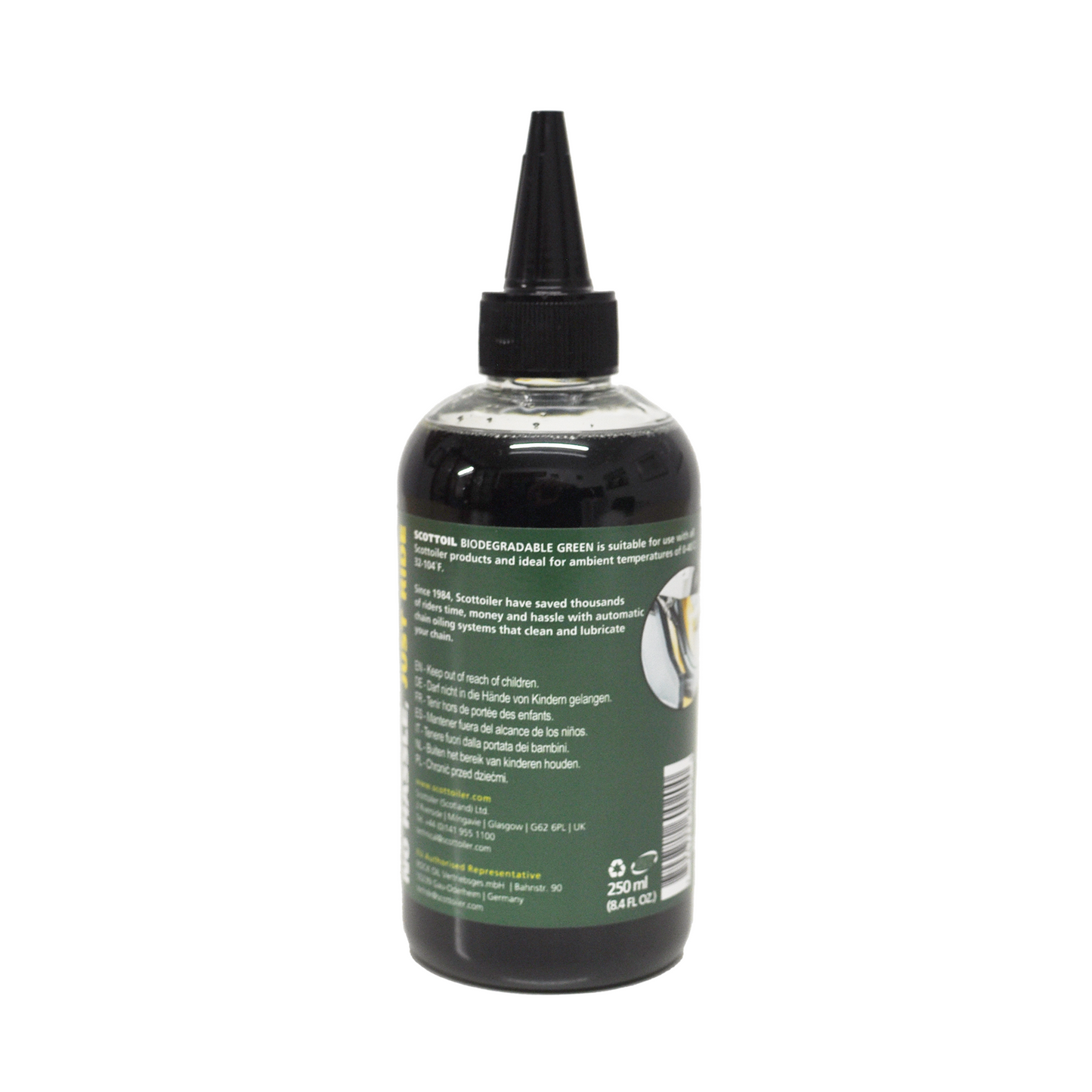 Scottoiler 500ml/16.9 fl.oz. of All Climate Biodegradable Green Scottoil